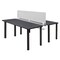 Kee Desking Kee Benching Systems, Black, Grey, Wood, Metal MBSPD6024GYBPBK - alternate 1